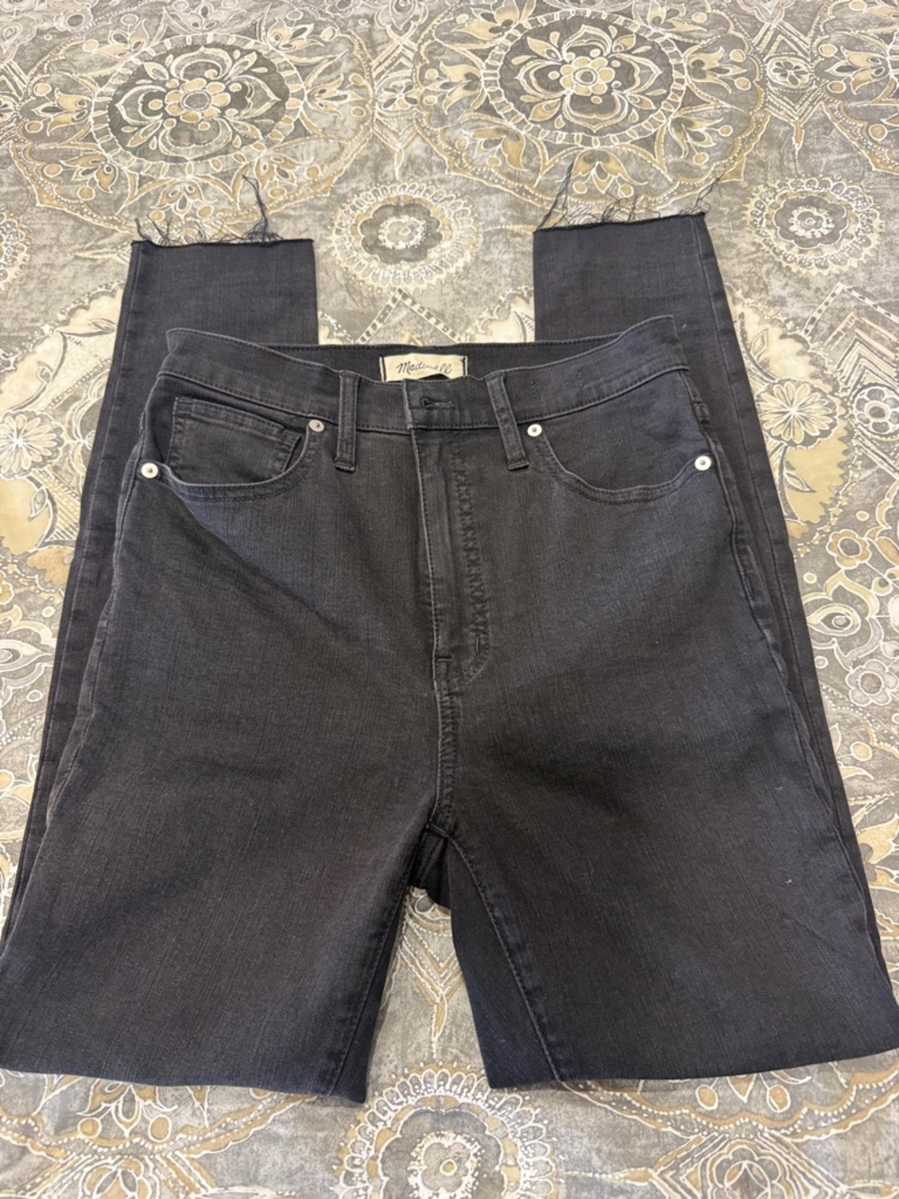 Madewell Black Cropped Ankle Jeans